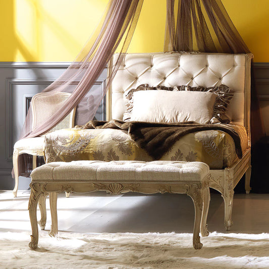 Small Royal-Inspired Wooden Bed