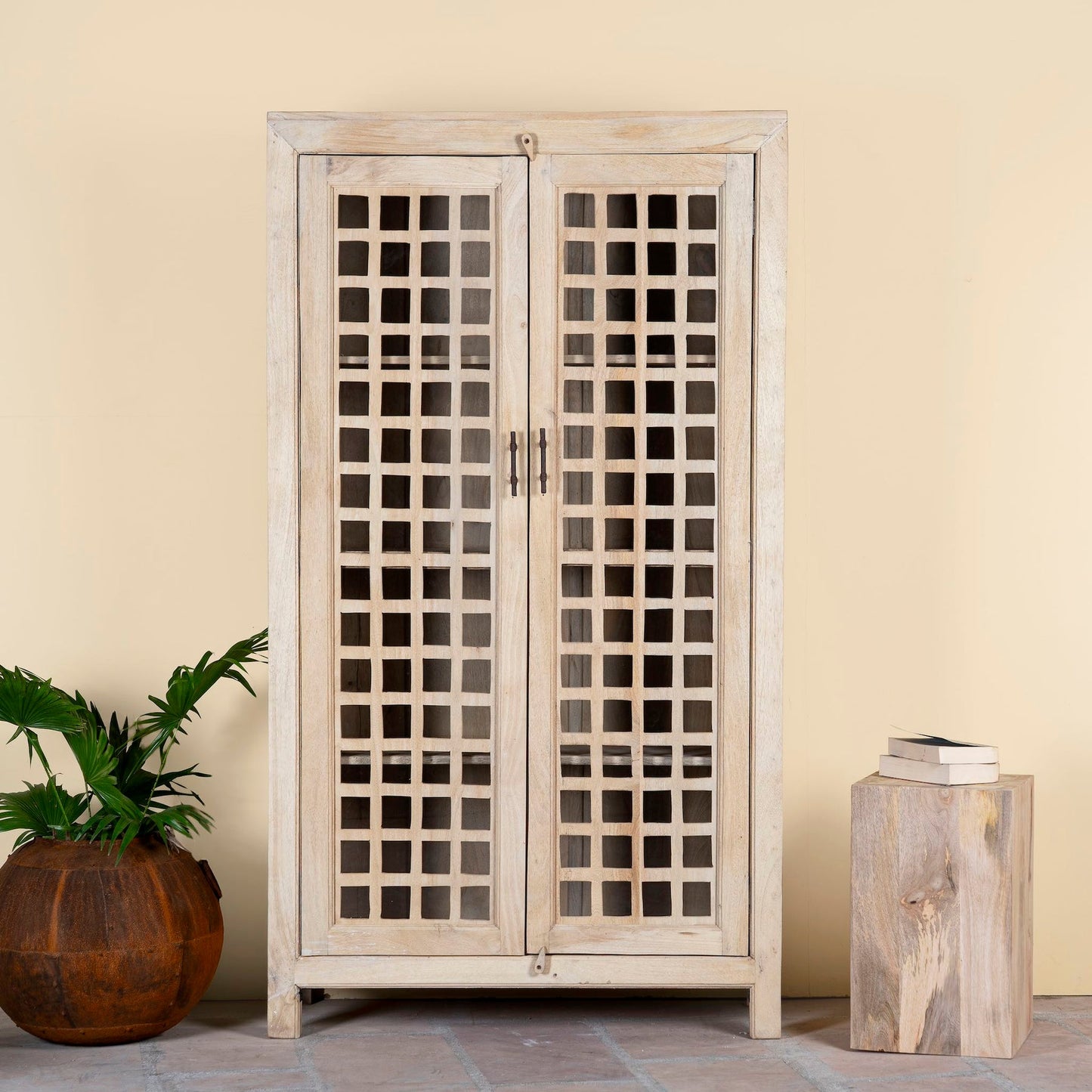 Contemporary Wooden Storage Cabinet with Minimal Design