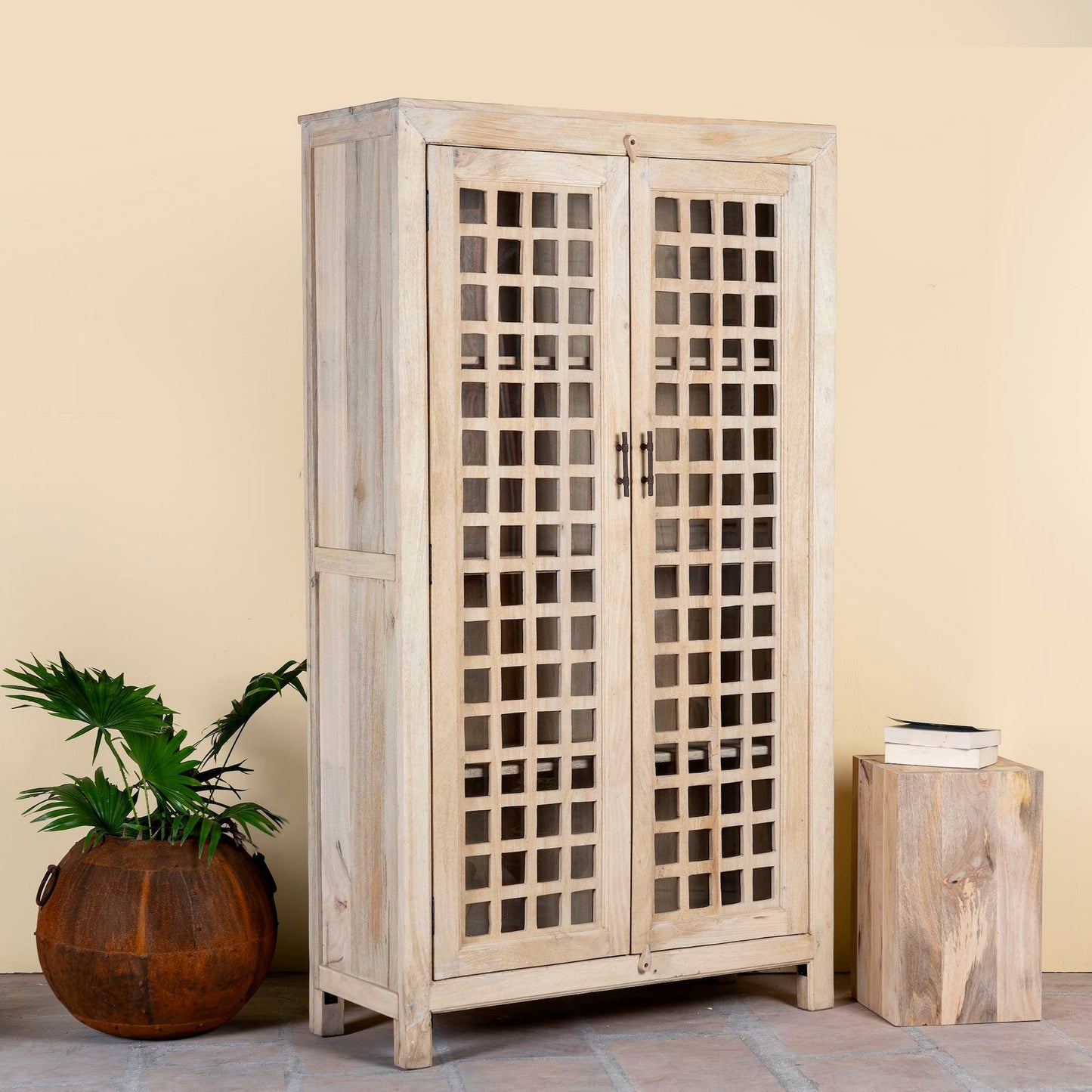Contemporary Wooden Storage Cabinet with Minimal Design