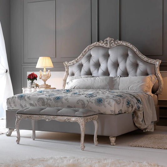 Classic Designer Carved Bed for Luxury Bedrooms