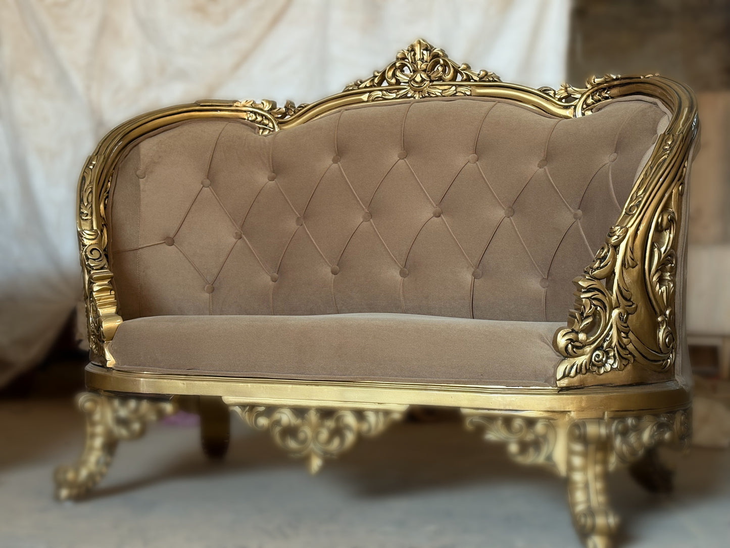 Royal Maharaja Style Wooden Sofa Set | Antique Carving Design