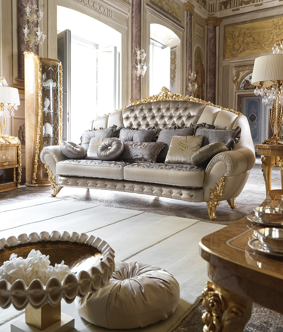 Premium Wooden Carved Sofa Set with Classic Design