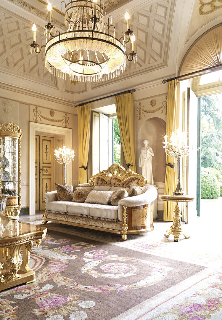 Royal Style Carved Sofa Set for Elegant Interiors