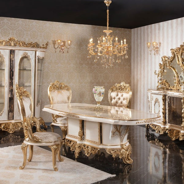 Designer Wooden Dining Table Set for Modern Royal Homes