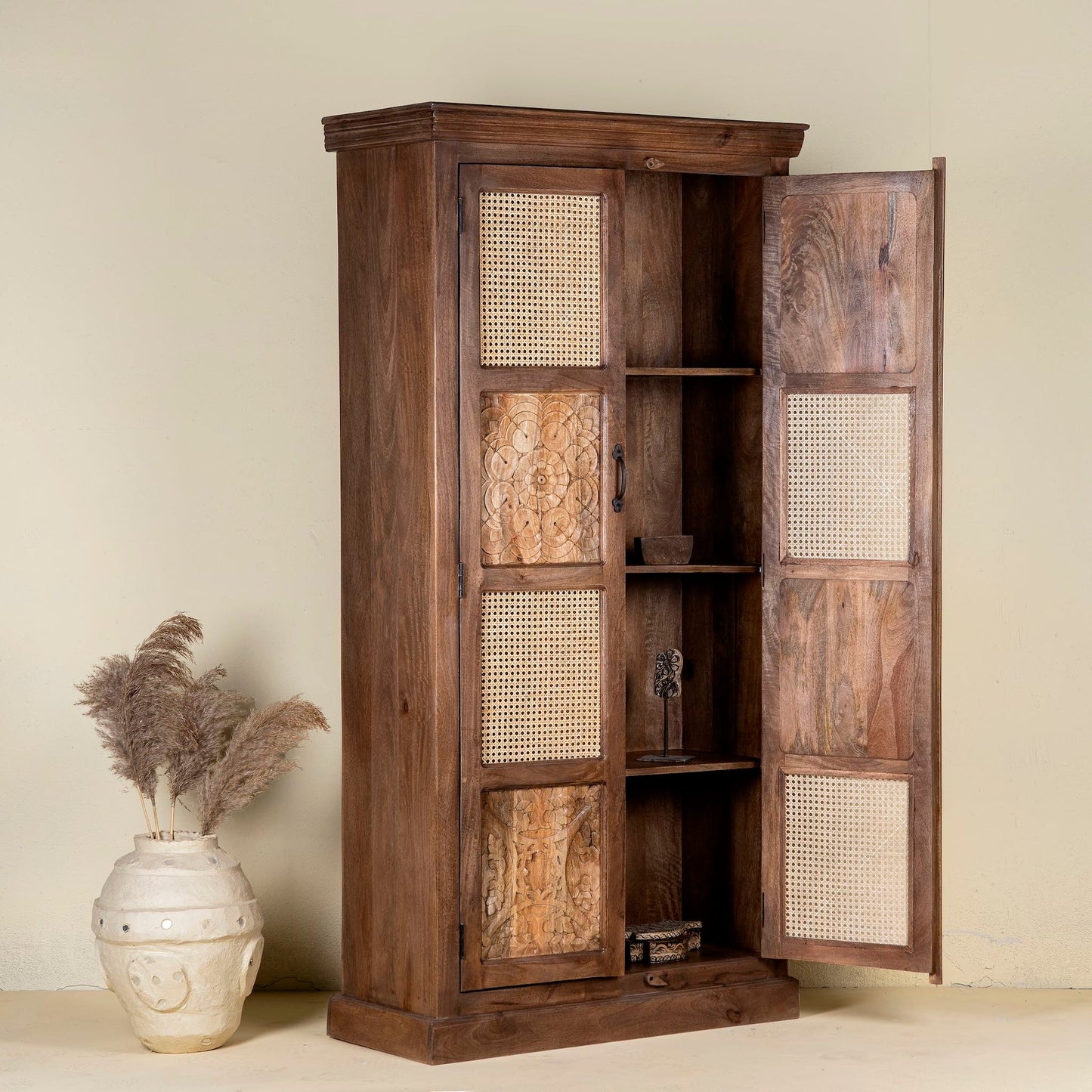 Designer Wooden Storage Cabinet with Modern Appeal