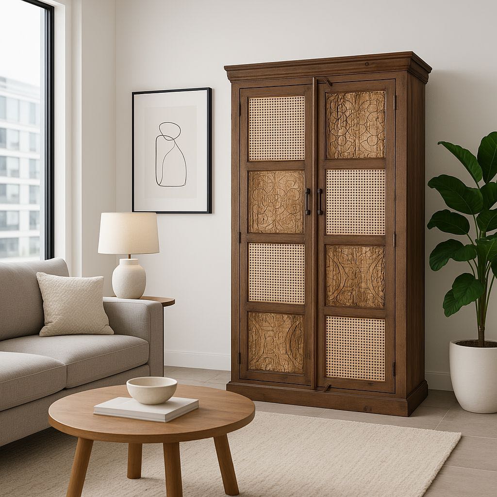 Designer Wooden Storage Cabinet with Modern Appeal