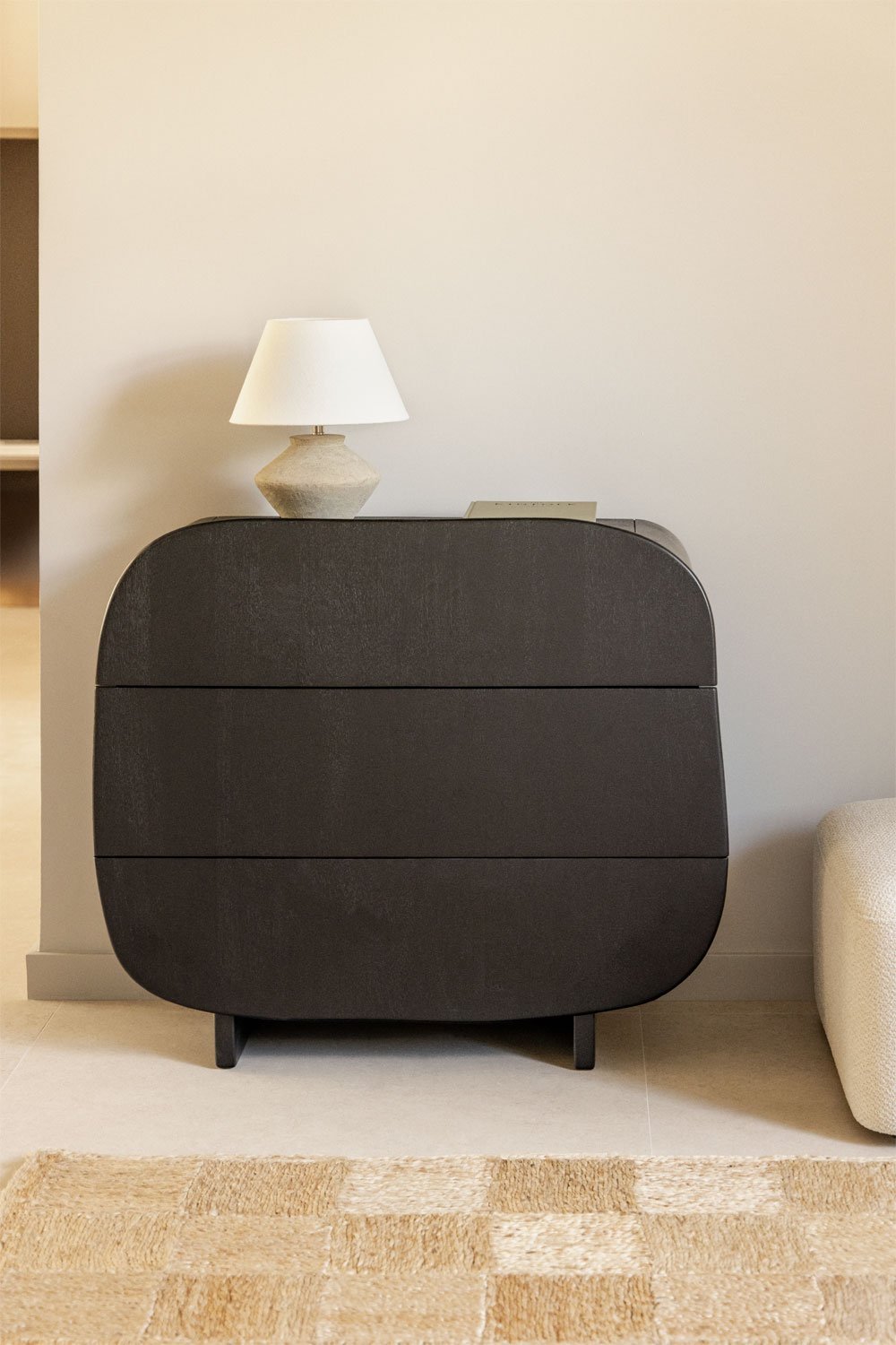 Handcrafted Minimal Wooden Storage Unit with Clean Lines