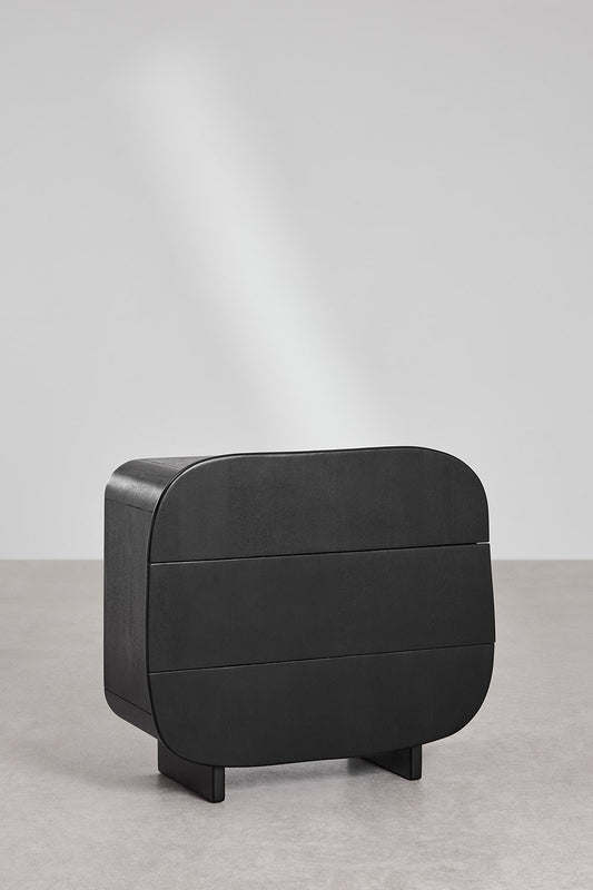 Luxury Wooden Nightstand with Storage Drawer