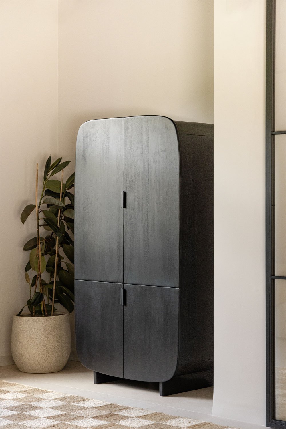 Classic Minimal Wooden Storage Cabinet with Timeless Look