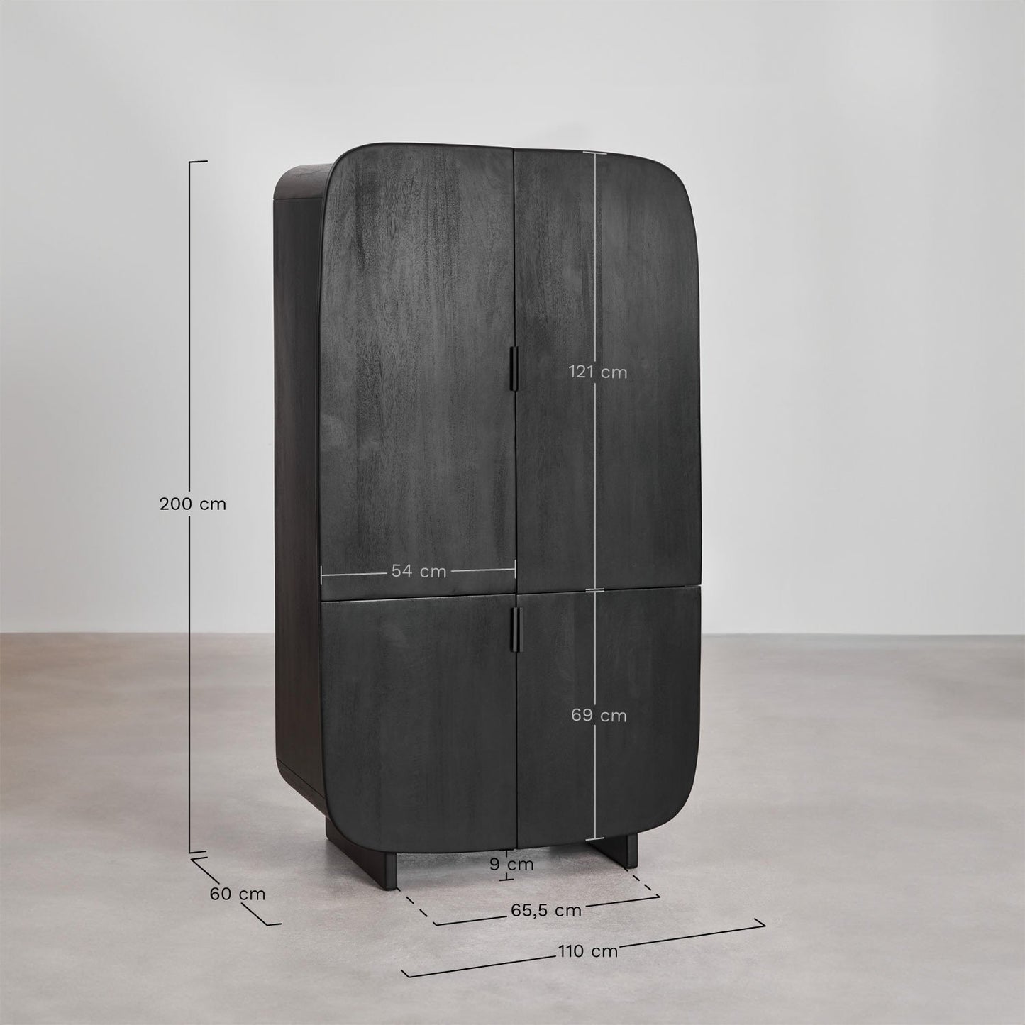 Classic Minimal Wooden Storage Cabinet with Timeless Look