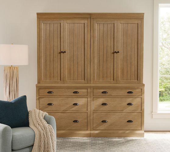 Minimal Wooden Storage Unit with Sleek Functional Design