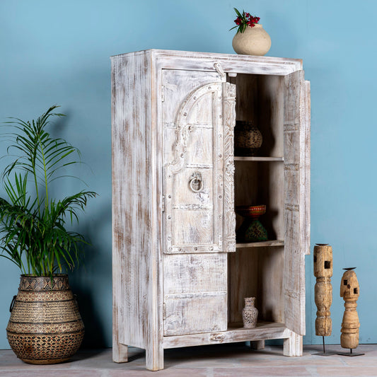 Premium Minimal Wooden Cabinet with Compact Storage