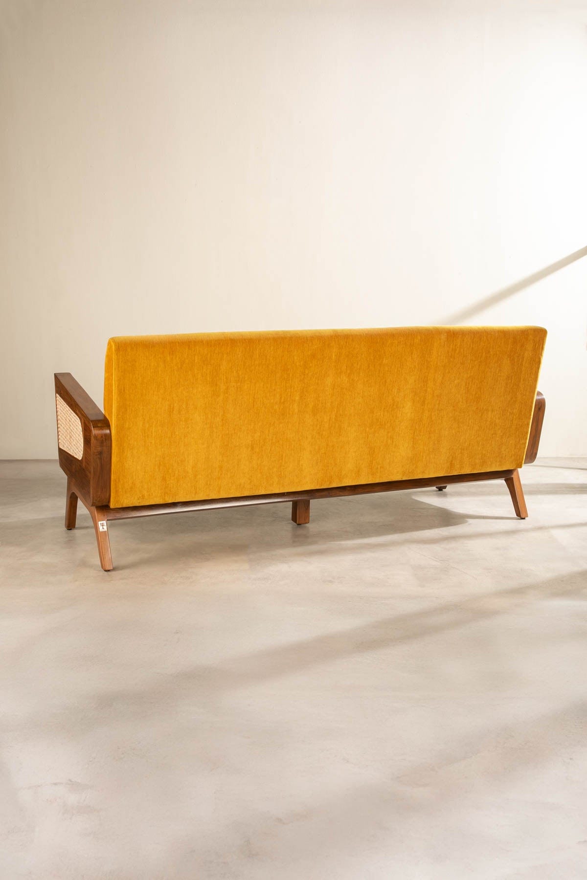 Modern Upholstered Wooden Sofa – 3-Seater Luxury Design