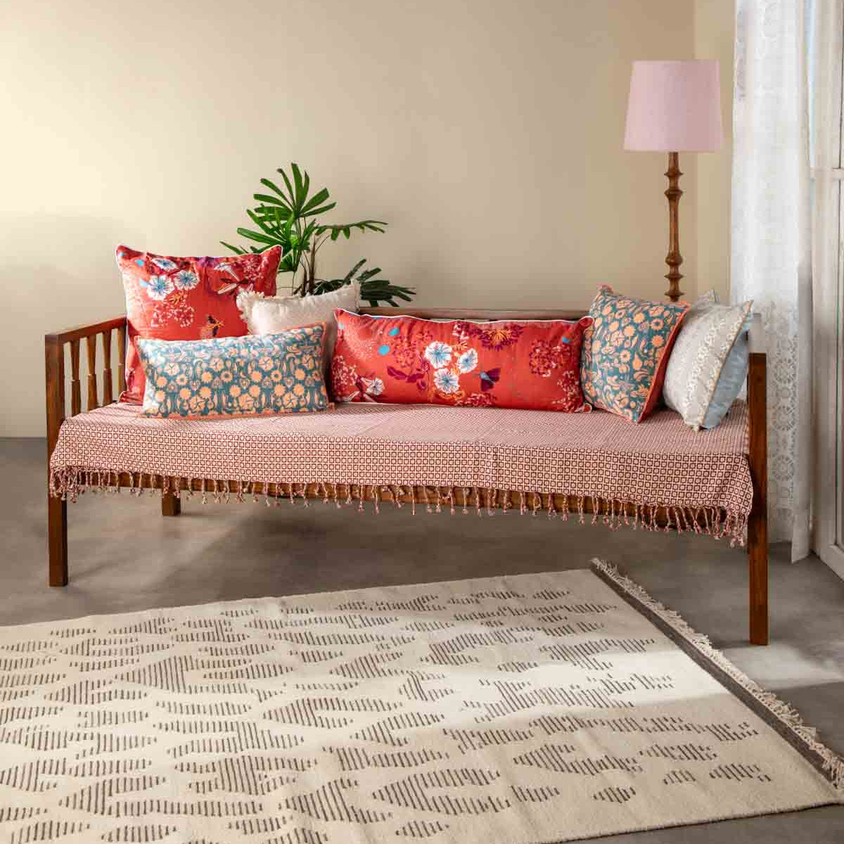 Minimalist Wooden 3-Seater Couch for Home & Office