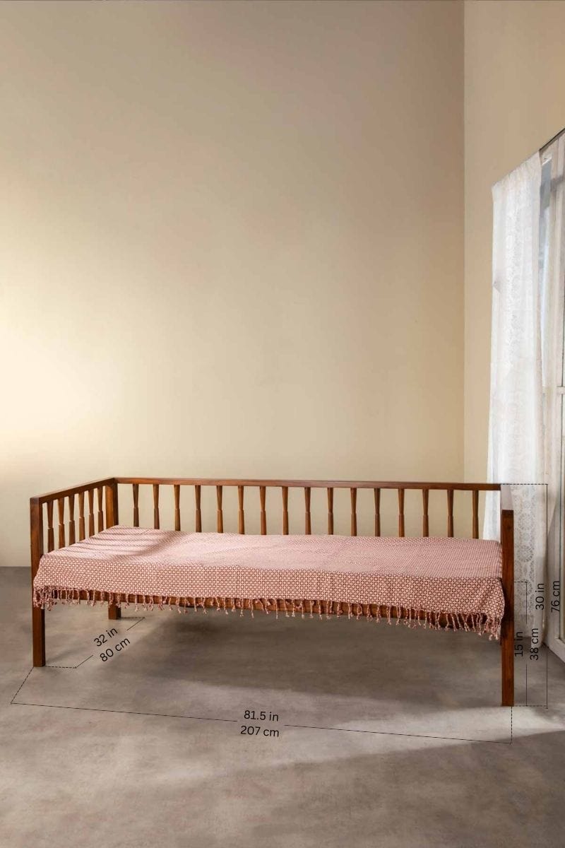 Minimalist Wooden 3-Seater Couch for Home & Office