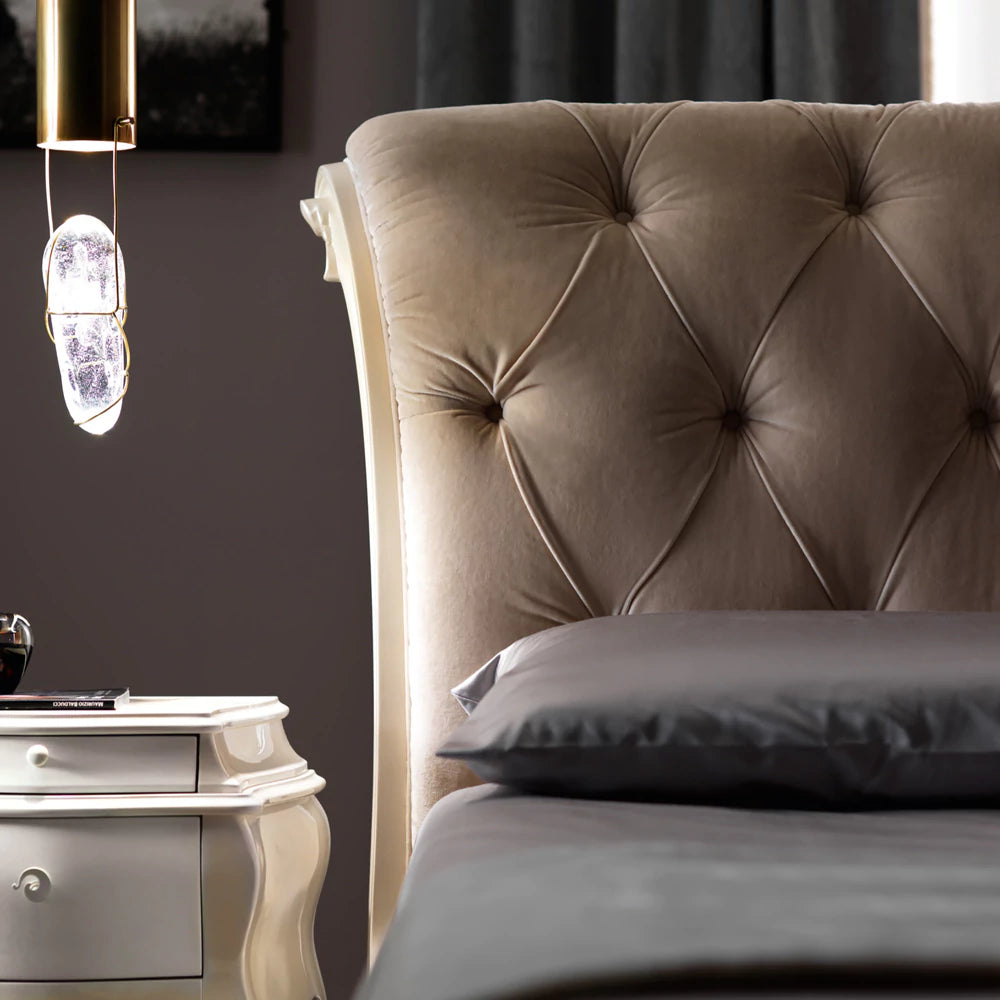 Royal-Inspired Wooden Bed