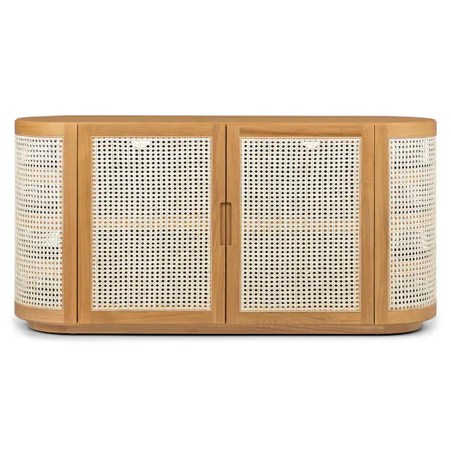 Handcrafted Ornate Wooden Cabinet with Premium Storage