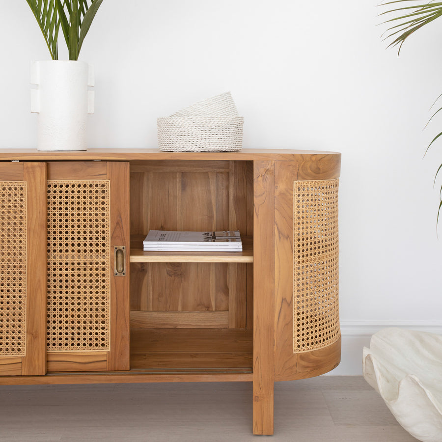 Minimal Wooden Storage Cabinet with Modern Functionality