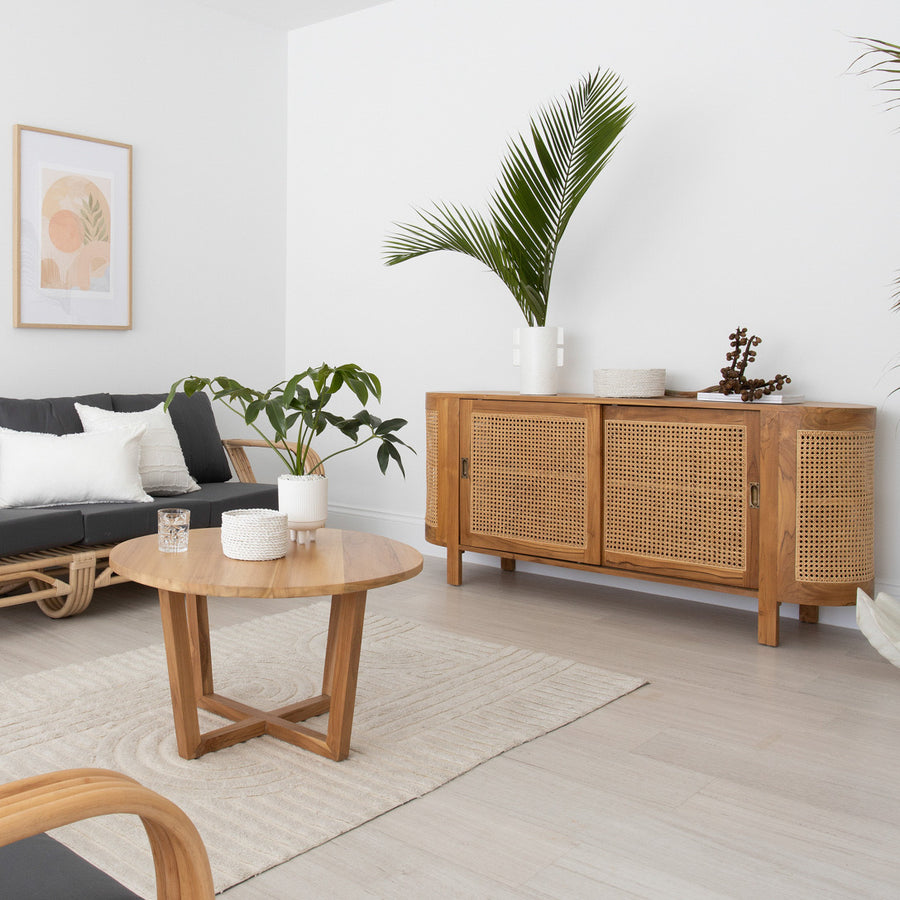 Minimal Wooden Storage Cabinet with Modern Functionality