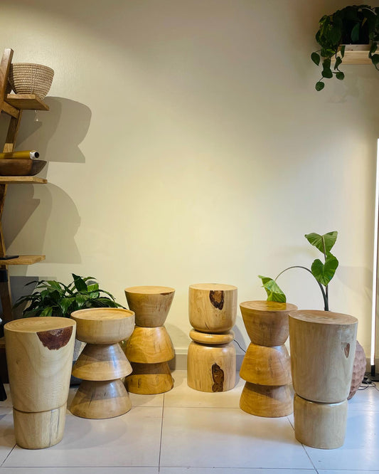 Elegant Handcrafted Wooden Nightstand with Storage