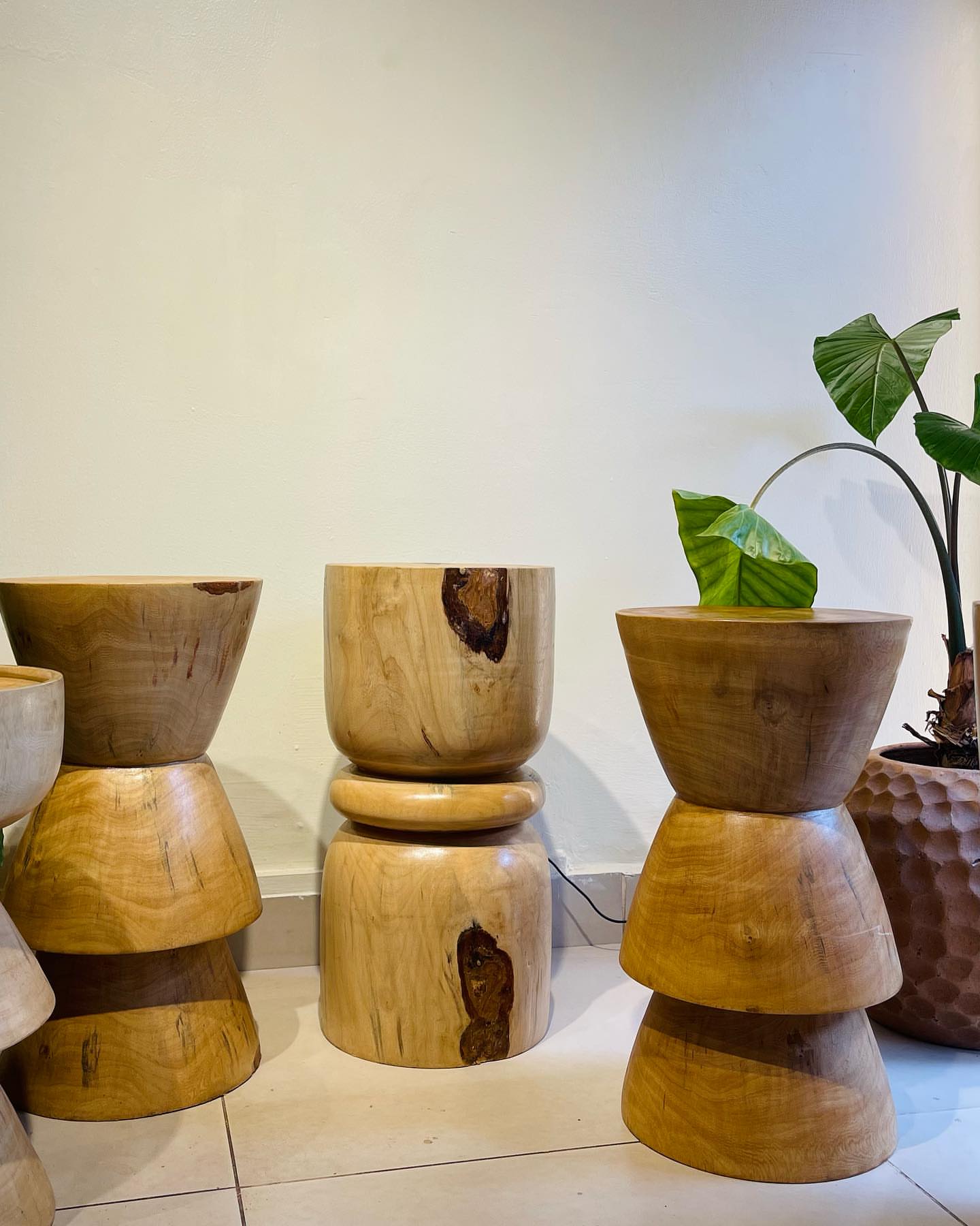 Elegant Handcrafted Wooden Nightstand with Storage