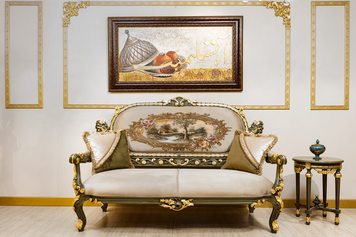 Premium Antique Sofa Set with Handcrafted Carved Frame