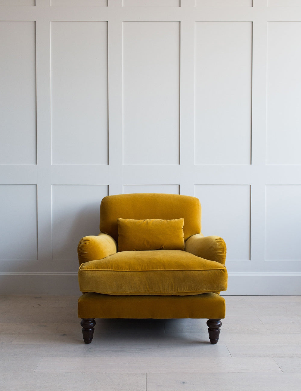 Designer Modern Chair with Minimal Wooden Detailing