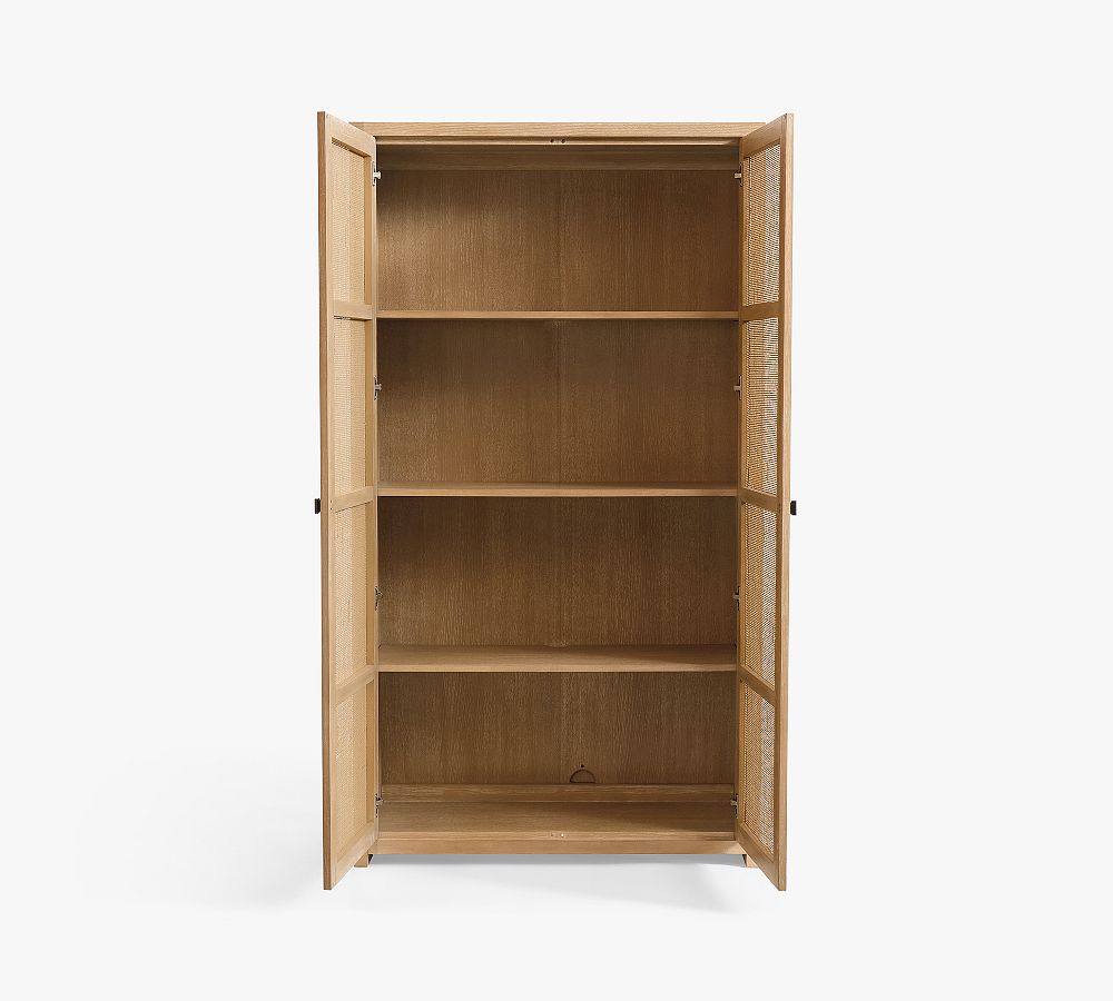 Designer Antique Wooden Storage Cabinet with Carved Frame