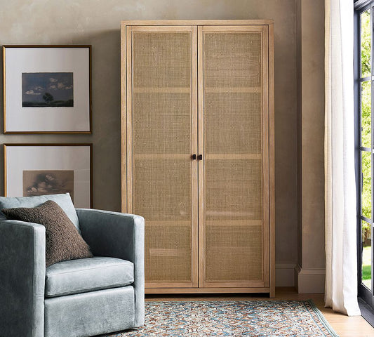 Designer Antique Wooden Storage Cabinet with Carved Frame