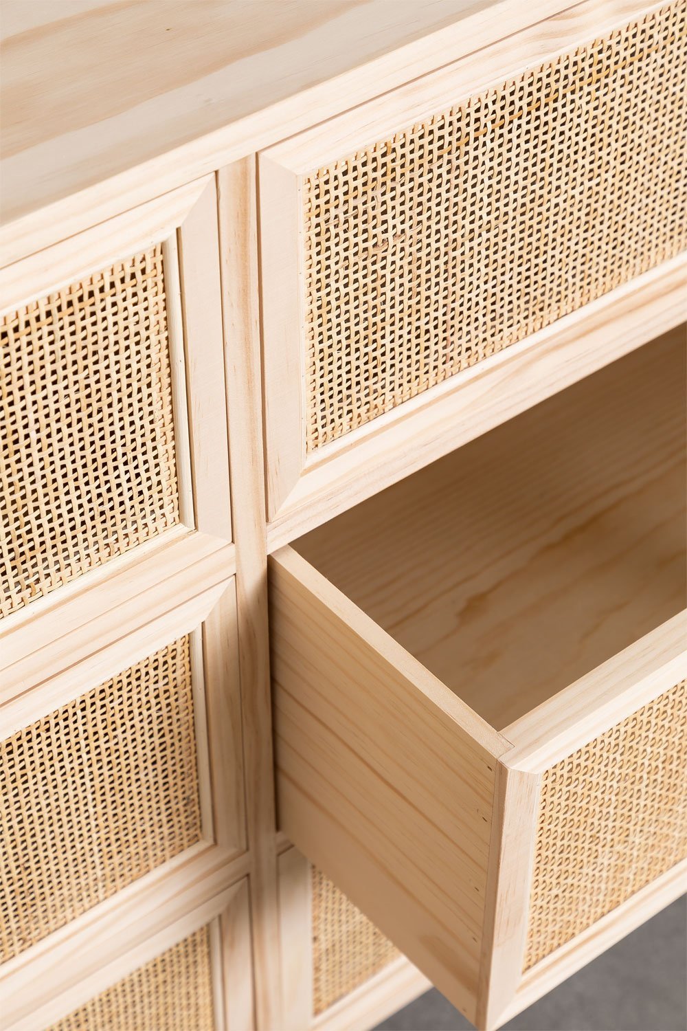 Ornate Hand-Carved Wooden Storage Cabinet with Regal Look