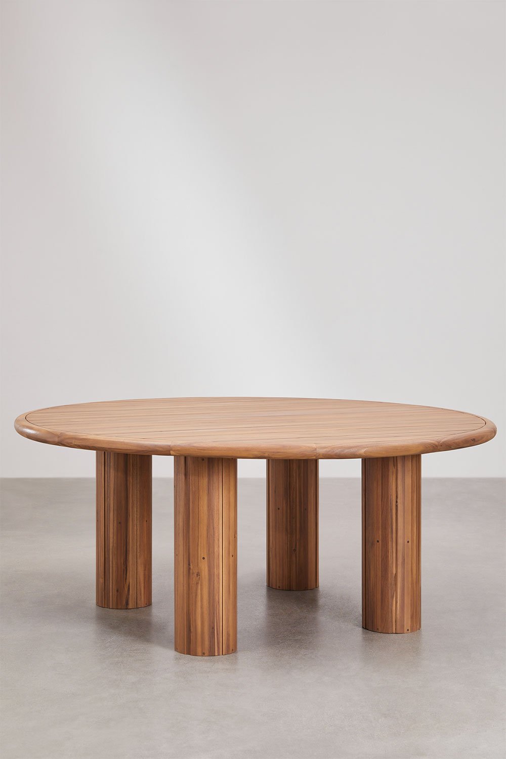 Modern Dining Table Set with Solid Wood Base
