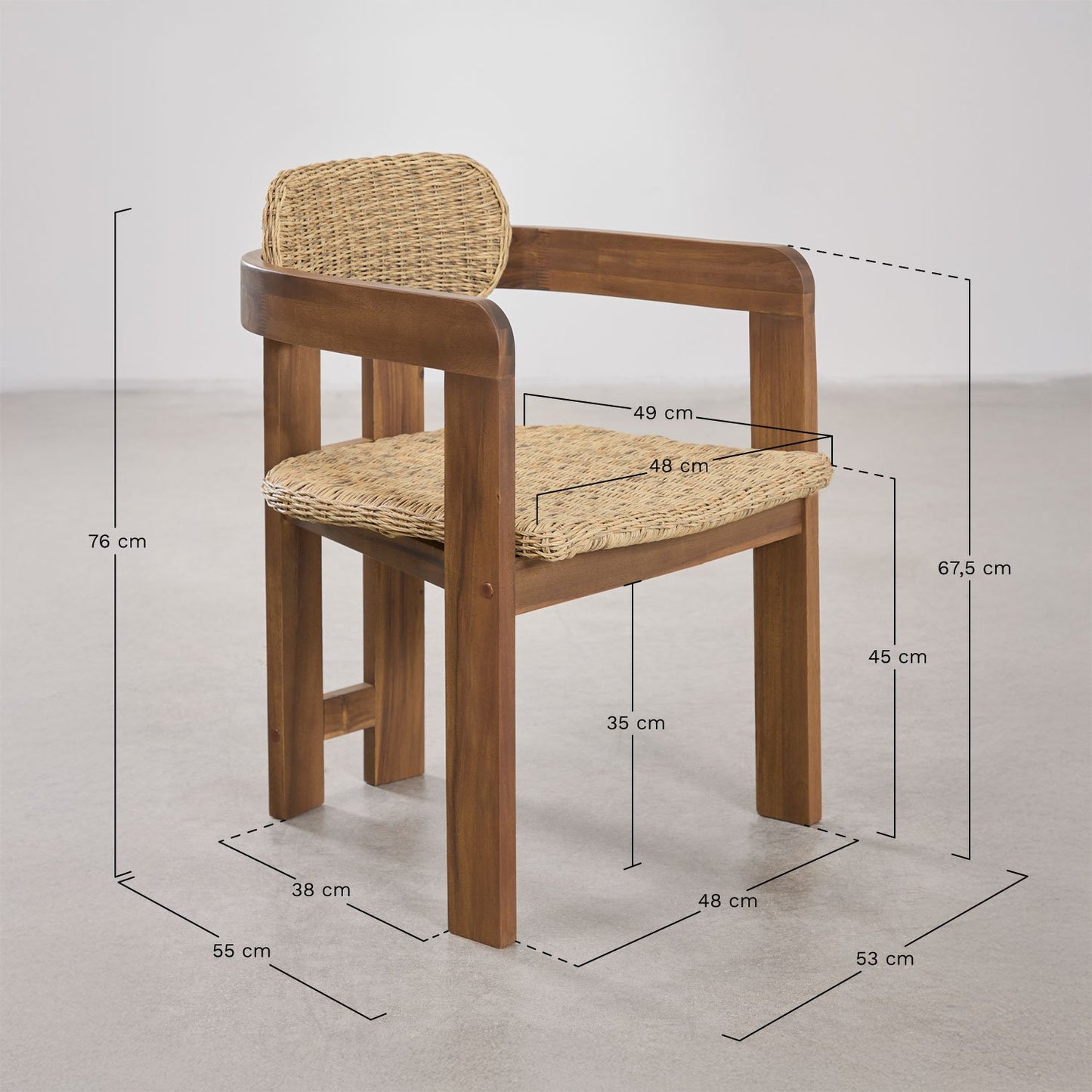 Modern Dining Table Set with Solid Wood Base