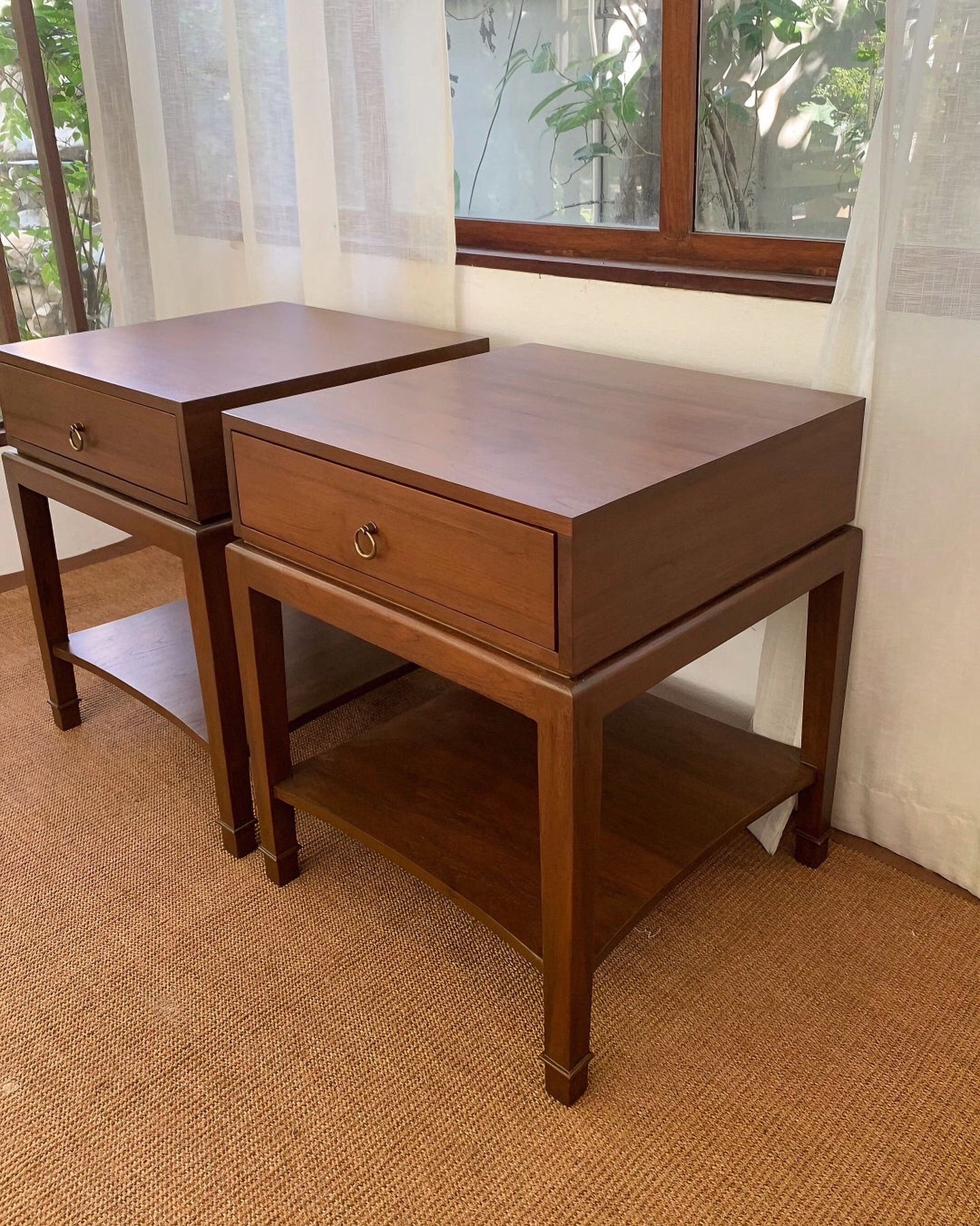 Classic Carved Wooden Bedside Table for Luxury Interiors