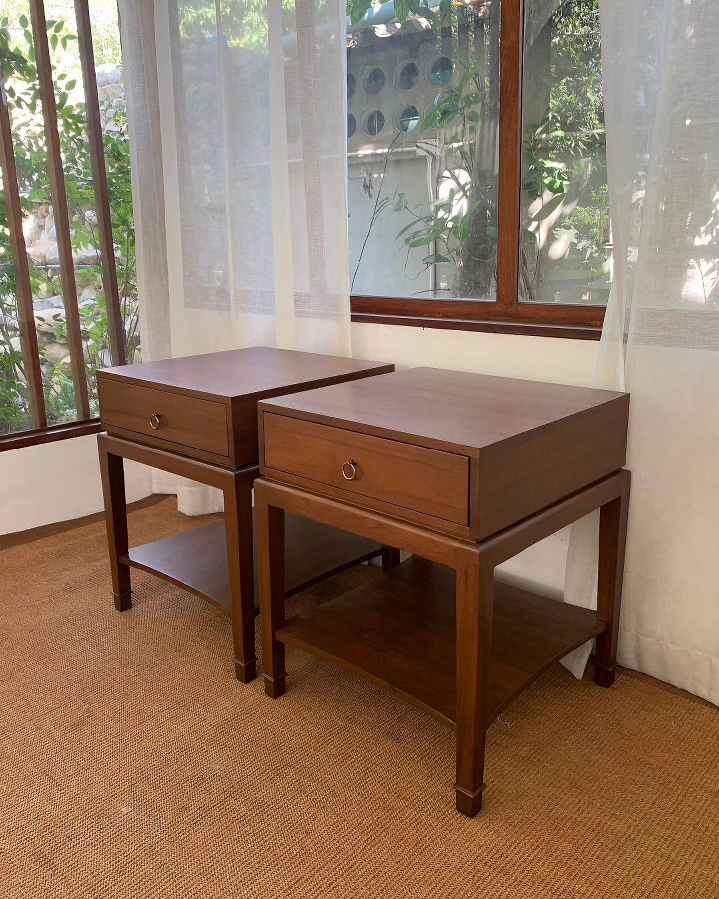 Classic Carved Wooden Bedside Table for Luxury Interiors