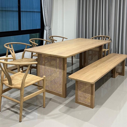 Sleek & Stylish 7-Seater Dining Table Set – Perfect for Urban Homes