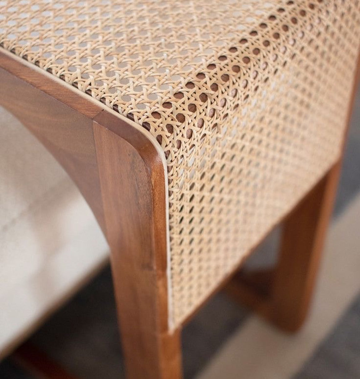 Minimal rattan Bedside Table for Contemporary Bedrooms