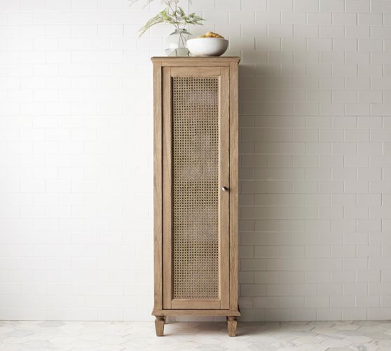 Elegant Carved Wooden Storage Cabinet with Antique Detailing