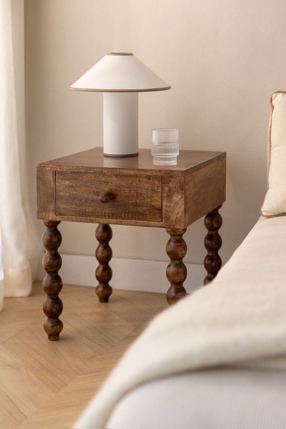 Elegant Wooden Side Table for Modern and Classic Interiors