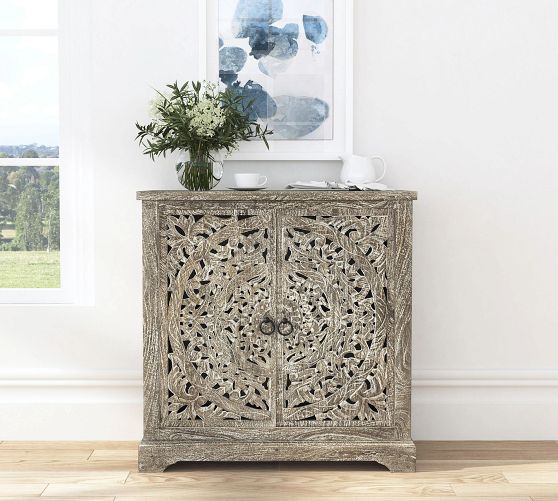Premium Carved Wooden Cabinet with Ample Storage Space