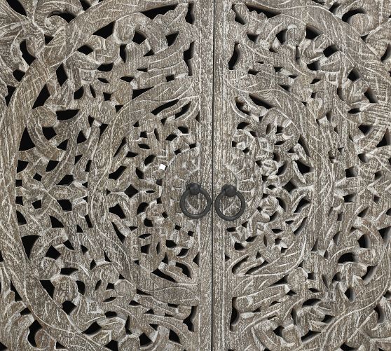 Premium Carved Wooden Cabinet with Ample Storage Space