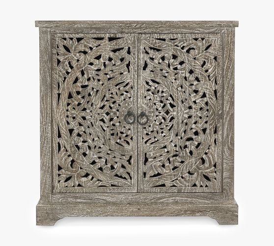 Premium Carved Wooden Cabinet with Ample Storage Space