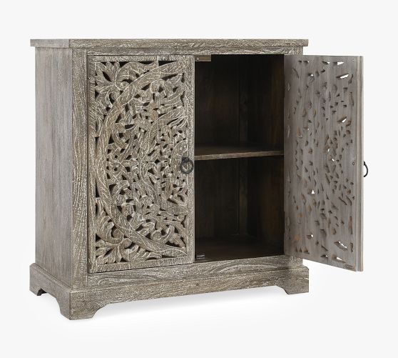 Premium Carved Wooden Cabinet with Ample Storage Space
